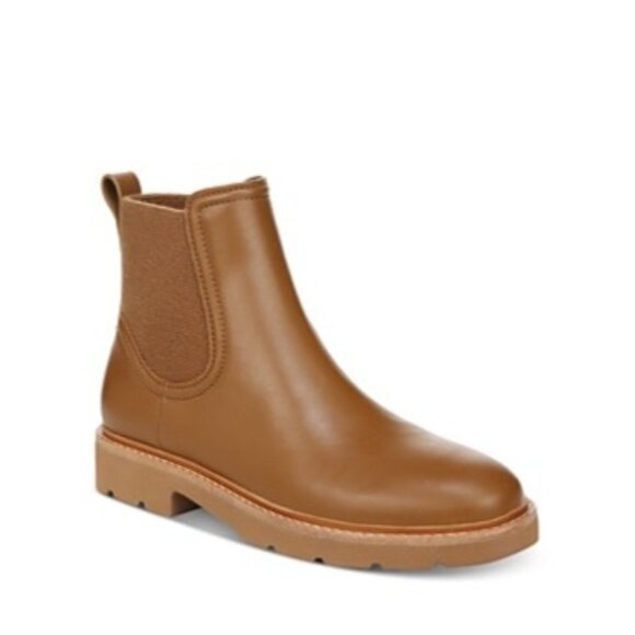 Vince Rue women's Chelsea Tan leather Ankle Boots 7 - Picture 1 of 9